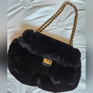 Expressions NYC. Vegan Fur Bag
